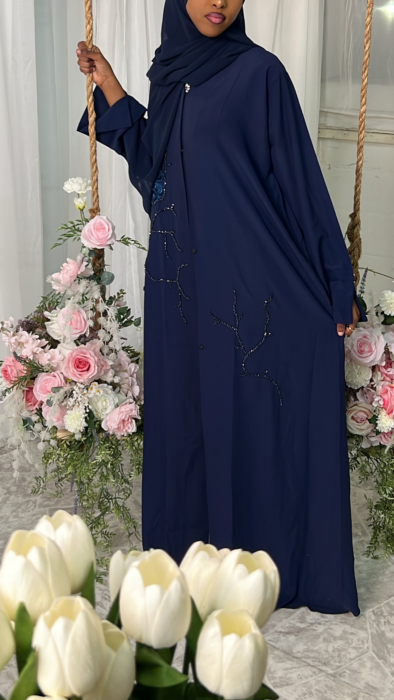 Midnight Veil Abaya