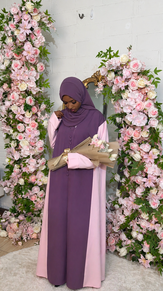 Blush Harmony Abaya
