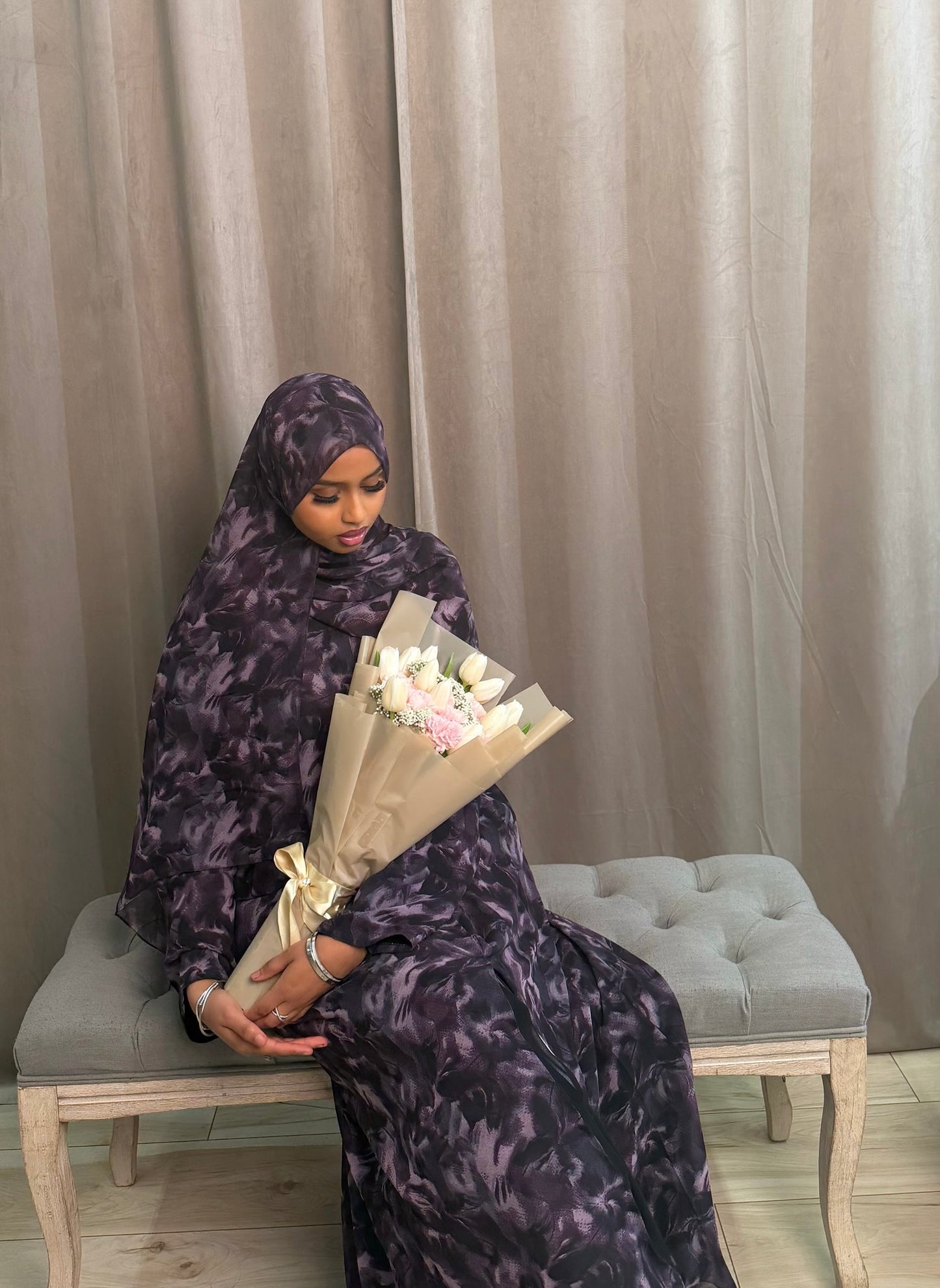 Royal Violet Abaya
